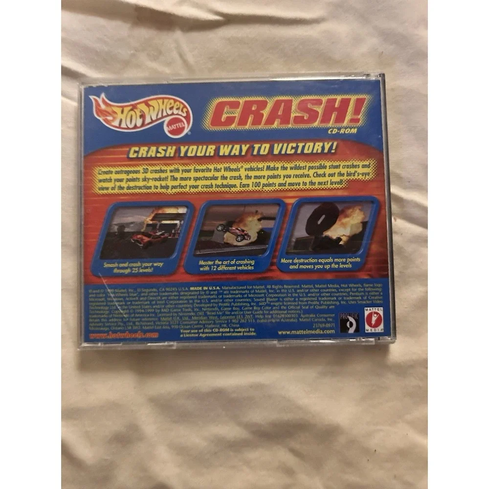 HOT WHEELS CRASH PC CD-ROM GAME‎